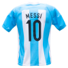 Argentinië thuis fan voetbalshirt Messi achterkant