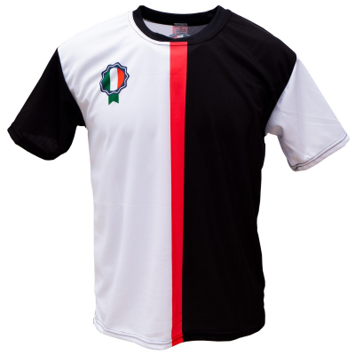 Voetbalshirt 'Turijn zwart en wit' bedrukken