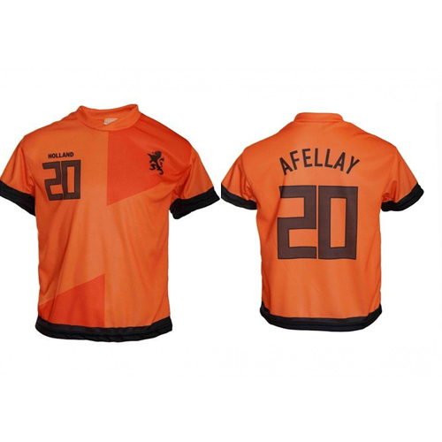Nederland thuis fan voetbalshirt Afellay